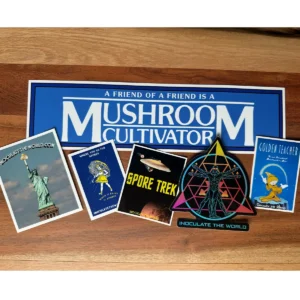 assortment of stickers